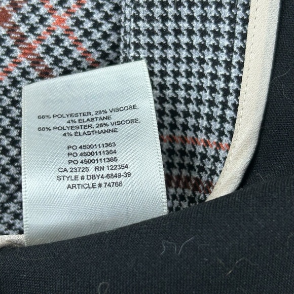 Aritzia Wilfred Kick Flare Plaid Pant Sz. 2 Houndstooth Preppy Academia OldMoney - Picture 11 of 16